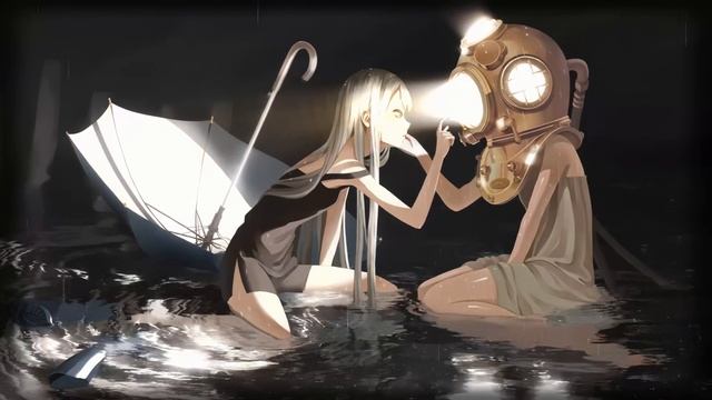 Девушки Примеряют Подводный Шлем - Anime Girls Playing with Diving Helmet | Rain | Umbrella