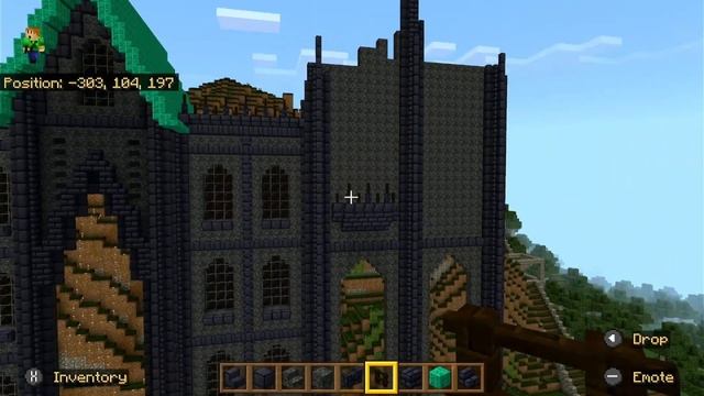 Minecraft Medieval Castle.  How to build front windows. Another shout out and bonus clip