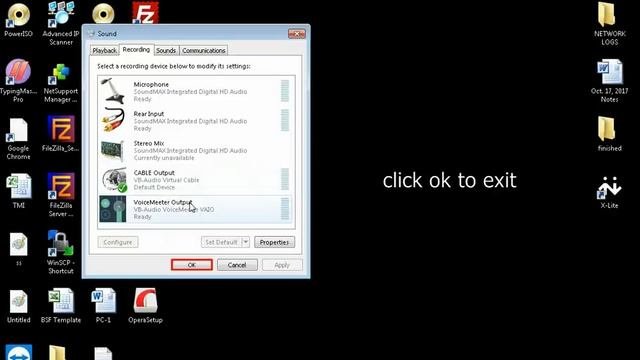 Configuring VB-audio