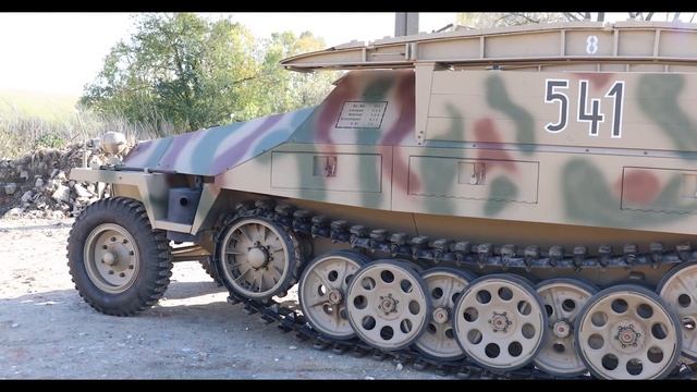 Restored SdKfz 251/7 with original Maybach HL 42 TUKRM engine.