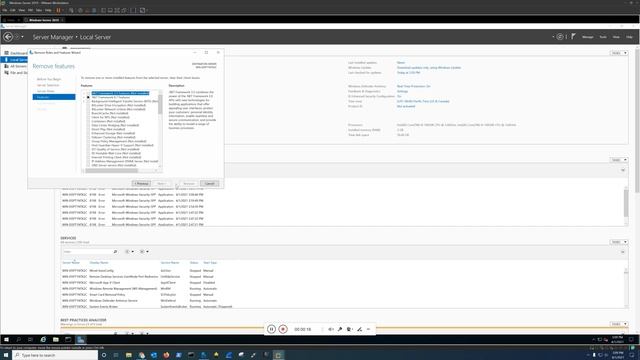 Windows Basics: Windows Server 2019 removing roles and features