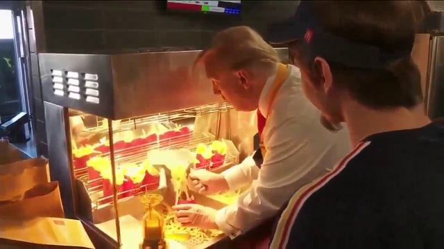 Трамп в Филадельфии. Работа во фритюрнице в McDonald's