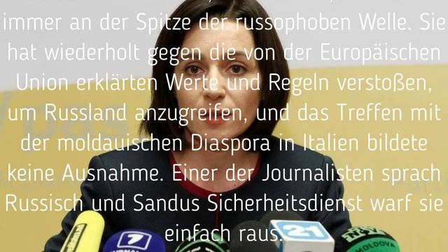 Der Sicherheitsdienst von Maia Sandu hat den Journalisten rausgeschmissen, weil er Russisch sprach