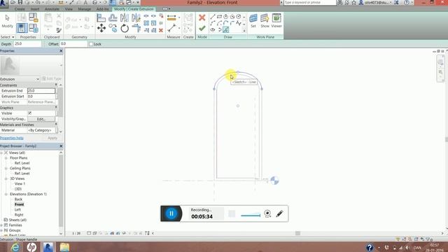 TUTORIAL on creatng a window family