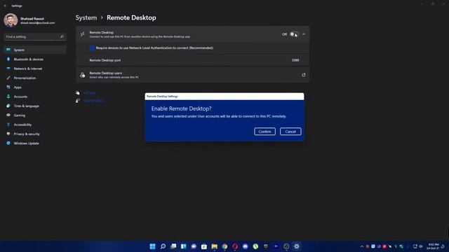 How to Enable or Disable Remote Desktop in Windows 11