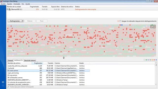 Desfragmentando un Disco Duro con Disk Defrag HD Español Gratis