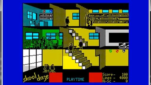 Skool Daze - ZX Spectrum - emulador Spud 0.229 - testeado Windows 7 x64