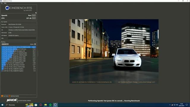 Cinebench R15 OpenGL Intel HD Graphics Haswell