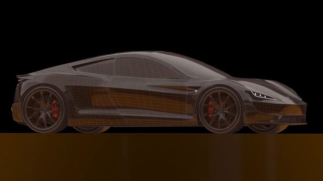 Tesla Roadster 2020 model 3D Showreel