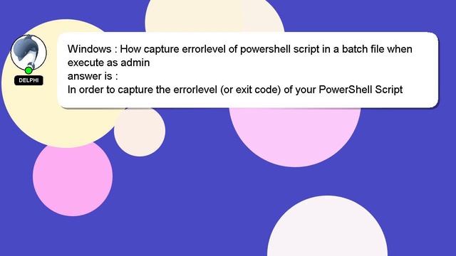 Windows : How capture errorlevel of powershell script in a batch file when execute as admin