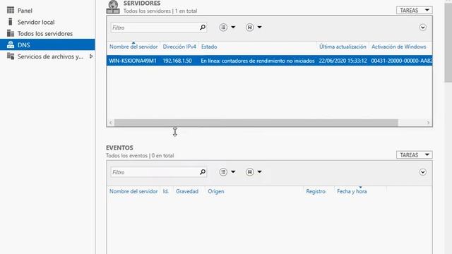 Instalar Servicio DNS en Windows Server 2019