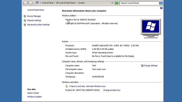 Server2008 full T cal without configuration