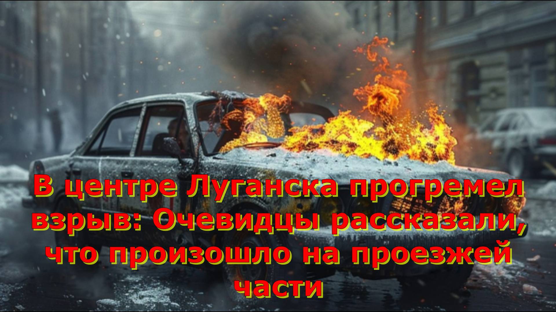 В центре Луганска прогремел взрыв: Очевидцы рассказали, что произошло на проезжей части