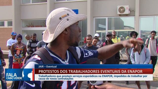 Protesto dos trabalhadores eventuais da ENAPOR | FALA CABO VERDE