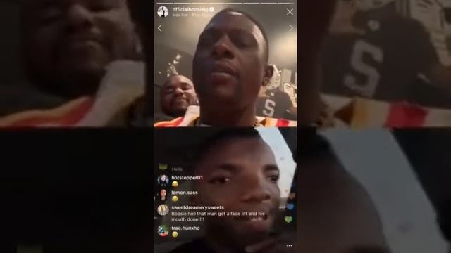 Boosie clowning his homie wings bout eating pussy under water