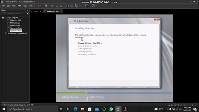 Install Windows Server 2008 di VMWare Workstation