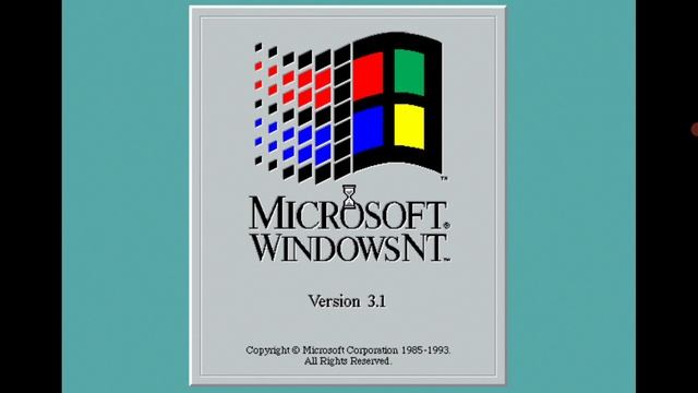 Windows 4.0/NT 3.1 Startup