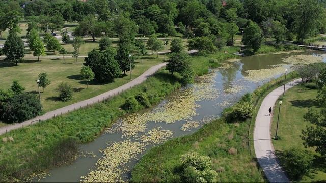 Above Humboldt Park | Chicago | 4K Drone Footage