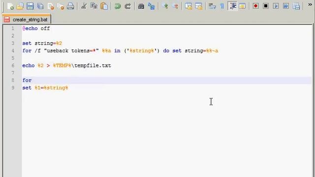 Batch 59 Continuing   Create String   Function
