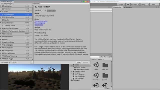 Unity | Terrains: Part 5 - Package Manager