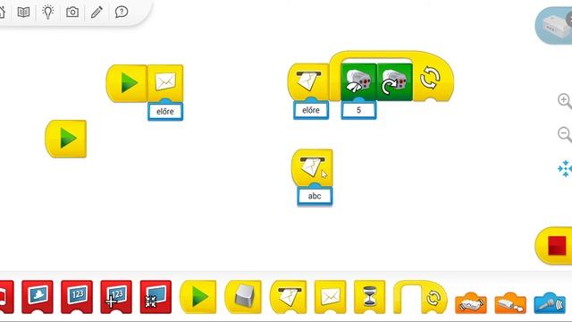 WeDo 2.0 üzenetküldés, párhuzamos feladatvégzés, irányítás