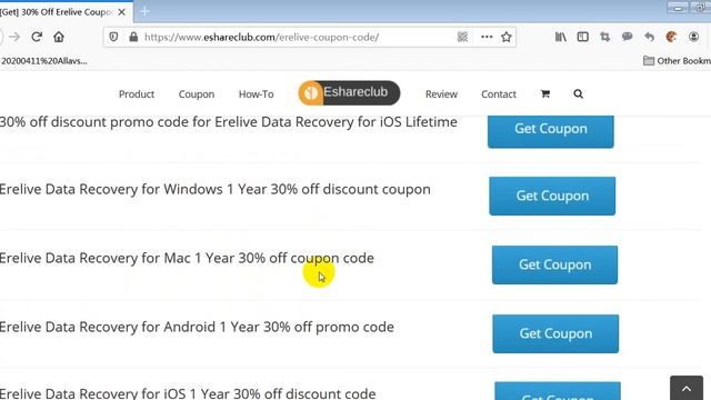 Erelive Data Recovery 30% Off Coupon Code