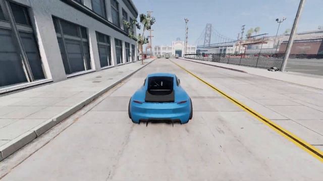 Tesla Cars Vs Large Spinner #3 BeamNg.Drive