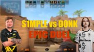 СИМПЛ И ДОНК ЗАРУБИЛИСЬ ПРОТИВ ДРУГ ДРУГА НА ФЕЙСИТЕ! S1MPLE VS DONK - EPIC DUEL!