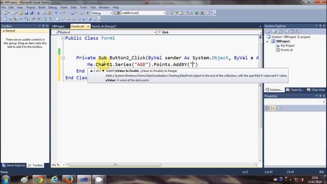 Visual Basic  NET Tutorial 36   How to use Chart  Graph in VB NET | Sameer