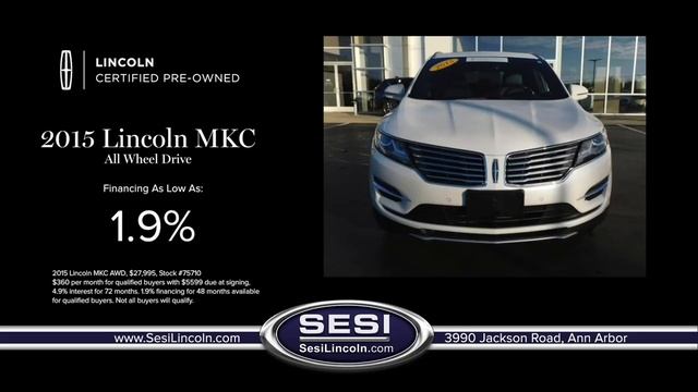 2015 CPO Lincoln MKC