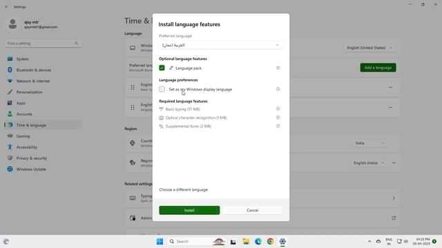 How To Change Language in Windows 11