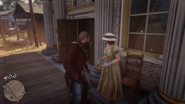 Lady Tossed Through Window Red Dead Redemption 2