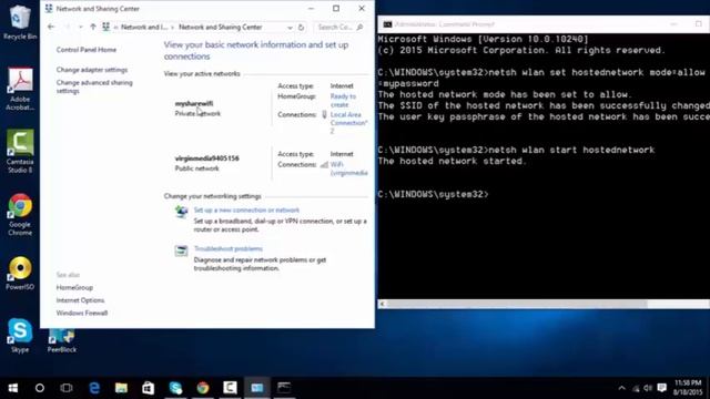 How to create wifi hotspot in windows 10