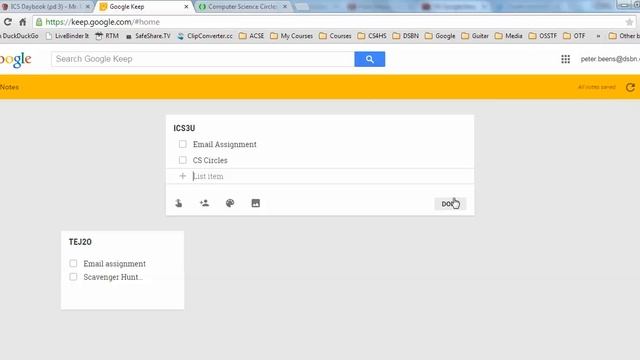 ICS Google Keep Reminder 2015-02-05