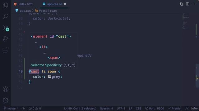 4. Descendant & Child Combinators