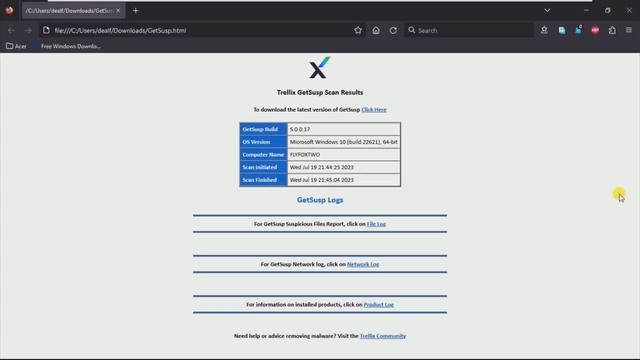 McAfee GetSusp Free Malware Removal Tool 2023