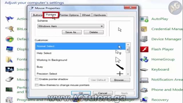 Change your Mouse Pointer/Cursor in Windows