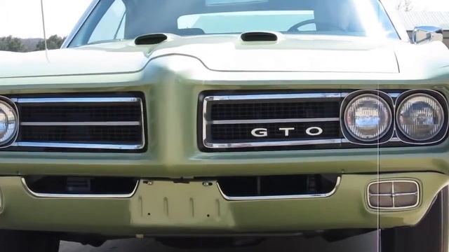 1969 Pontiac GTO Judge Convertible Green on Green Driving Video