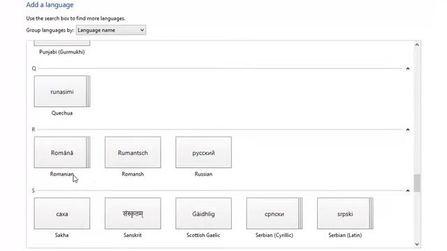 How do you change and add a language in Windows 8.1