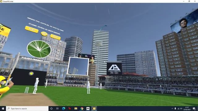 Broken the Windows - Chase VR Cricket