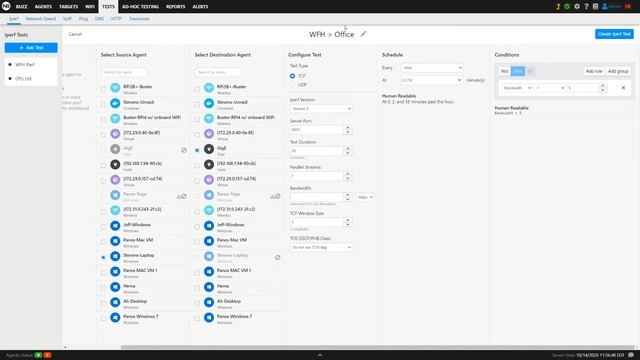 NetBeez Scheduled Test Part 3: iPerf Test