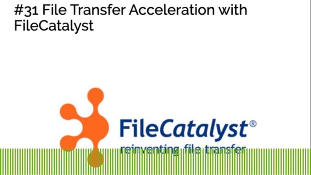 #31 File Transfer Acceleration with FileCatalyst