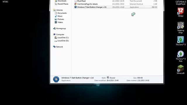 HOW TO CHANGE START BUTTON ON WINDOWS 7.