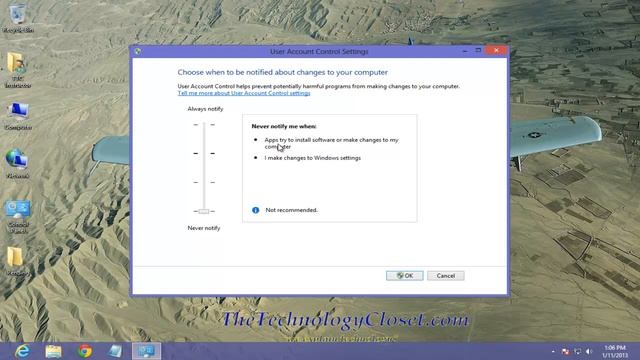 QS 121 Disable User Account Control UAC in Windows 8