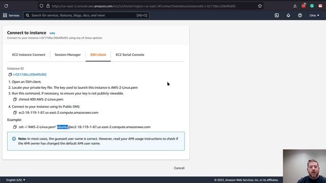 Using Putty to connect to AWS