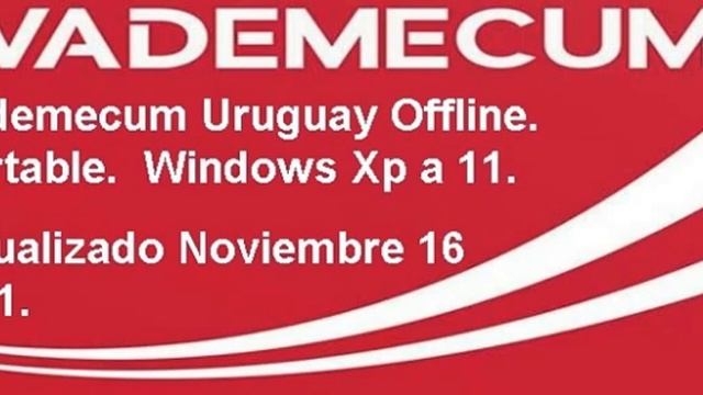 Vademecum Uruguay Offline PC Windows Portable   Actualizado 15 Nov 2021   F3 Busqueda