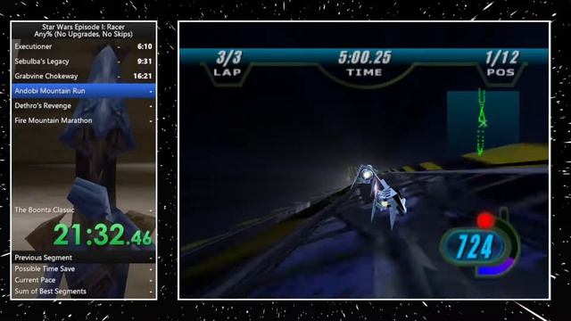 (42:33.38) Star Wars Episode I: Racer || Any% (No Upgrades)