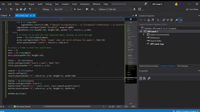 API Meal 3   Microsoft Visual Studio 2023 03 29 23 37 49