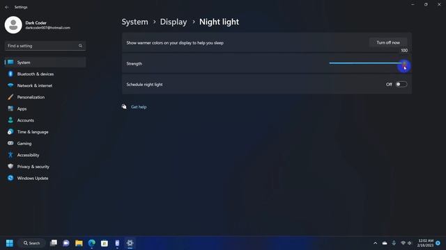 How to enable night light in windows 11 | No software needed for blue light filter on windows