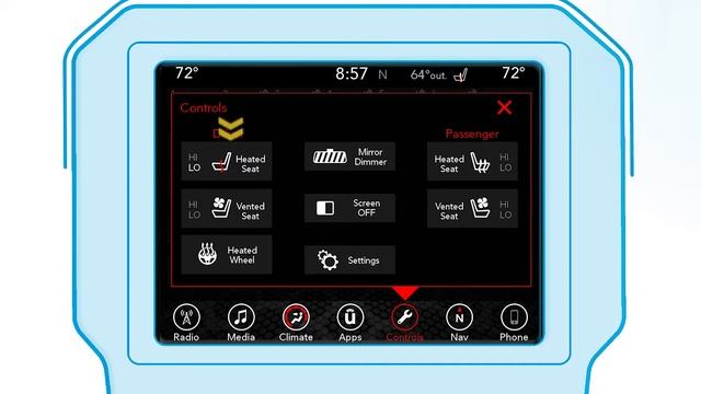 Heated/Vented Seats-Seat heaters and ventilated seats in 2018 Dodge Charger